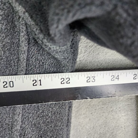 Mens Gray & Black Columbia Fleece Sweatshirt 1/4 Zip Long Sleeve Mock Neck M - Picture 11 of 12